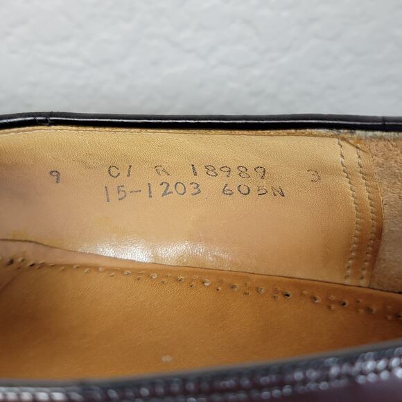 Vtg Johnston & Murphy Heritage Kiltie Tassel Wingtip Loafers Mens 9C Leather USA main image 4